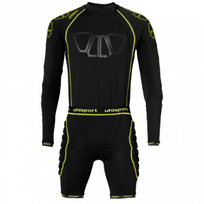 BIONIKFRAME BODYSUIT negro/amarillo fluor UHLSPORT