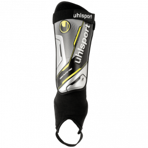 TIBIA PLATE PRO negro/plata/amarillo fluo UHLSPORT