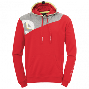 CORE 2.0 HOODY rojo/gris oscuro mezcla KEMPA