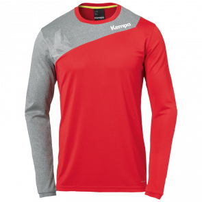 CORE 2.0 LONGSLEEVE rojo/gris oscuro mezcla KEMPA