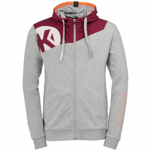CORE 2.0 HOOD JACKET gris oscuro mezcla/rojo o KEMPA