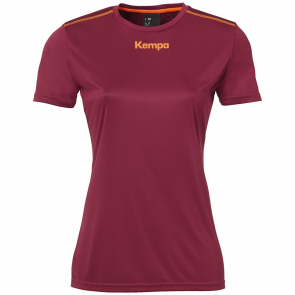 POLY SHIRT WOMEN rojo oscuro KEMPA