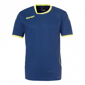 CURVE CAMISETA azul deep/amarillo fluor KEMPA
