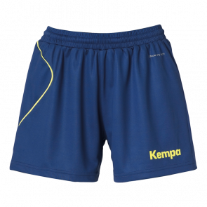 CURVE SHORTS DE MUJER azul deep/amarillo fluor KEMPA
