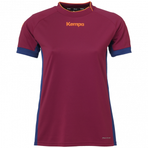 PRIME SHIRT WOMEN rojo oscuro/azul deep KEMPA