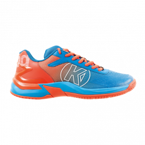 Zapatilla de balonmano ATTACK 2.0 JUNIOR kempa azul/rojo fluor KEMPA