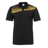 LIGA 2.0 POLO negro/dorado UHLSPORT