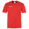 GOAL POLYESTER TRAINING T-SHIRT rojo/burdeos UHLSPORT