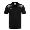 GOAL POLO negro/blanco UHLSPORT