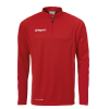 SCORE 1/4 ZIP TOP rojo/blanco UHLSPORT