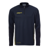 SCORE 1/4 ZIP TOP azul marino/amarillo fluo UHLSPORT