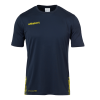 SCORE TRAINING T-SHIRT azul marino/amarillo fluo UHLSPORT