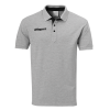 ESSENTIAL PRIME POLO SHIRT gris melange/negro UHLSPORT