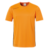 ESSENTIAL CAMISETA MC naranja fluor/negro UHLSPORT