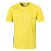 ESSENTIAL CAMISETA MC lima amarillo/azur UHLSPORT