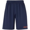 CENTER BASIC SHORTS WITHOUT SLIP azul marino/rojo fluor UHLSPORT