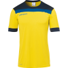 OFFENSE 23 SHIRT SHORTSLEEVED lima amarillo/azul marino UHLSPORT