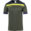OFFENSE 23 SHIRT SHORTSLEEVED dark olive/azul marino/am UHLSPORT