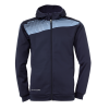 LIGA 2.0 CAZADORA CON CAPUCHA azul marino/celeste UHLSPORT