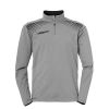 GOAL JERSEY CON CREMALLERA DE 1/4 gris oscuro mezcla/negro UHLSPORT