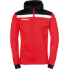 OFFENSE 23 MULTI HOOD JACKET rojo/negro/blanco UHLSPORT