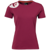 CORE 2.0 T-SHIRT WOMEN rojo oscuro KEMPA