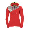 CORE 2.0 HOOD JACKET WOMEN rojo/gris oscuro mezcla KEMPA