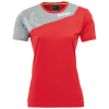 CORE 2.0 SHIRT WOMEN rojo/gris oscuro mezcla KEMPA