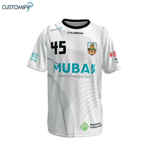 Samarreta de joc 2ª equip. blanca, BM LA ROCA, Home