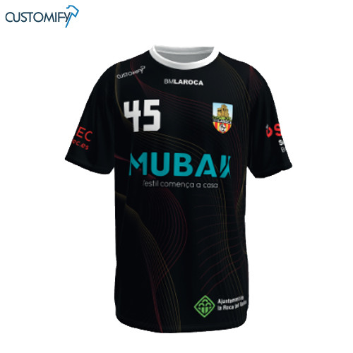 Samarreta de joc  1ª equip.  negre  BM LA ROCA, Home