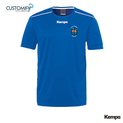 Samarreta d'Escalfament HOME POLY SHIRT, blau royal, CLUB HANDBOL IGUALADA