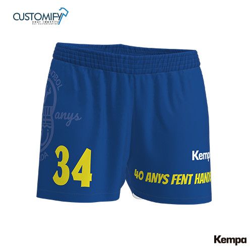 Short Sublimat Kempa, 1ª y 2ª Euip. Blau CLUB HANDBOL IGUALADA, Dona