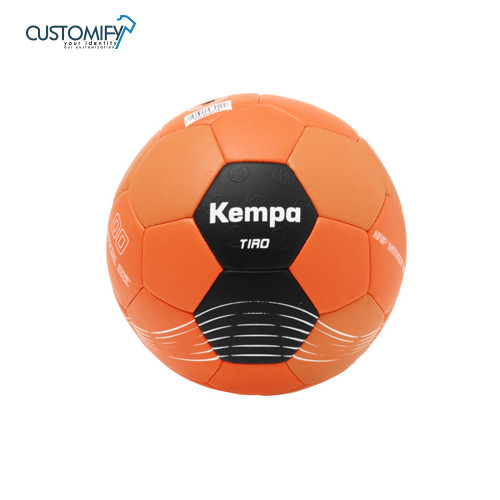 Balón de balonmano TIRO, naranja fluor/negro, CLUB HANDBOL IGUALADA