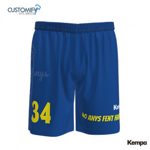 Short Sublimat Kempa, 1ª y 2ª Euip. Blau CLUB HANDBOL IGUALADA, Home