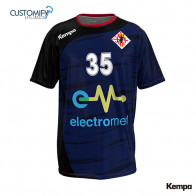 Samarreta MC. Sublimada Kempa, blava-negra ELECTROMED HANDBOL VIC, Unisex