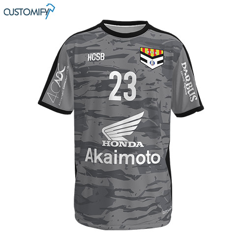 Camiseta de juego Customify, 2ª equip. gris/negra HC SANT BOI, Hombre