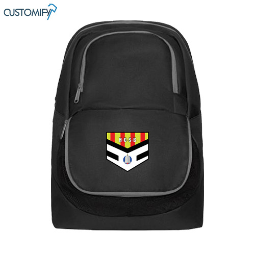 Mochila con zapatillero, color negro H.C. SANT BOI