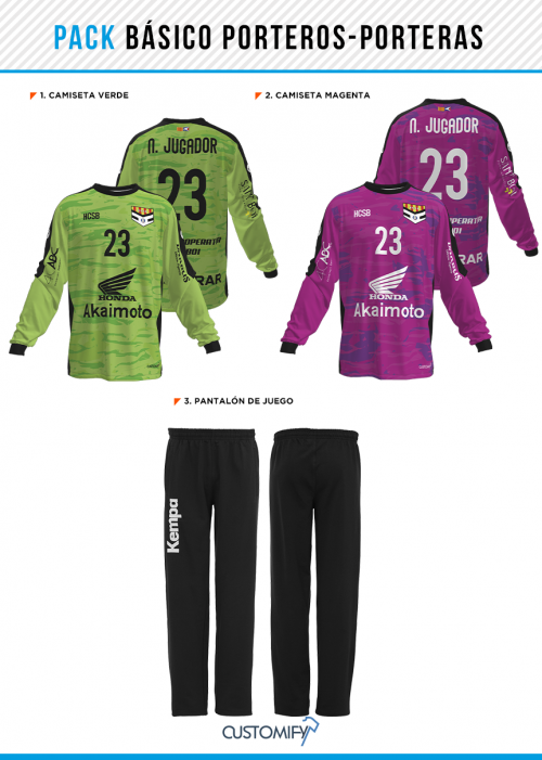 Pack básico porteros/as HC SANT BOI, unisex