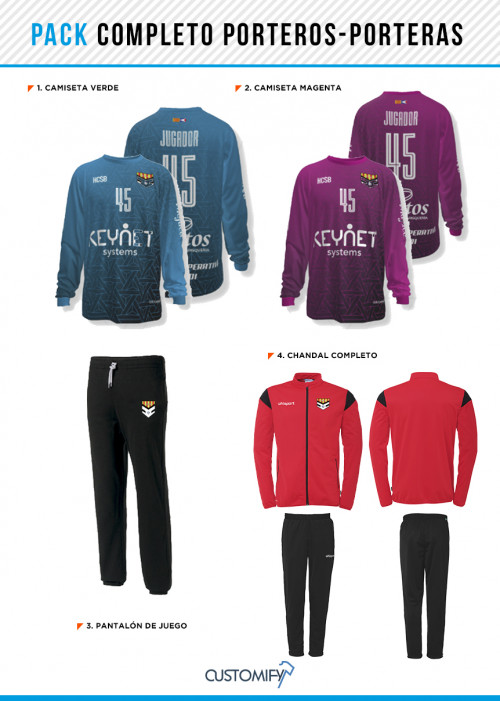 Pack completo porteros/as HC SANT BOI, unisex