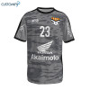 Camiseta de juego Customify, 2ª equip. gris/negra HC SANT BOI, KIDS