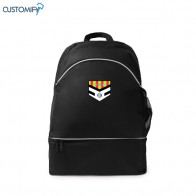 Mochila deportiva con cajón zapatillero rígido.color negro, HC SANT BOI