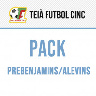 PACK PREBENJAMINS/ALEVINS, TEIA FUTBOL CINC