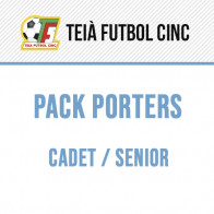 PACK PORTERS CADET/SENIOR, TEIA FUTBOL CINC