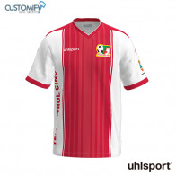 Samarreta de joc Sublimada Uhlsport, 1º Equipació Jugadors, Blanca/Vermella TEIÀ FUTBOL CINC, Unisex