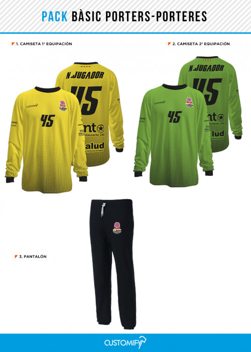 PACK BÀSIC PORTER/PORTERA LLEIDA HANDBOL CLUB, UNISEX