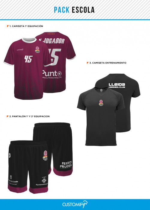 PACK ESCOLA LLEIDA HANDBOL CLUB