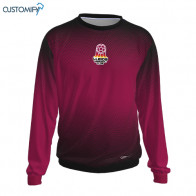 Dessuadora sublimada Customify coll rodó, burdeos LLEIDA HANDBOL CLUB, Unisex