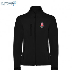 Jaqueta softshell, negre LLEIDA HANDBOL CLUB, STAFF Dona