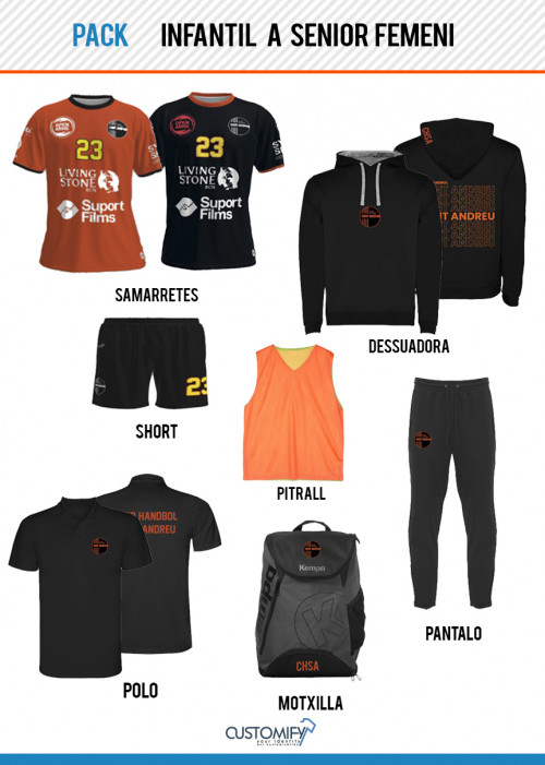 PACK INFANTIL A SENIOR FEMENI CH SANT ANDREU
