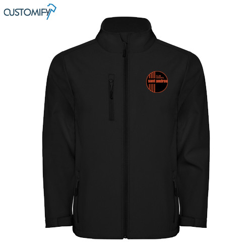 Jaqueta softshell, negra  CH Sant Andreu, Unisex